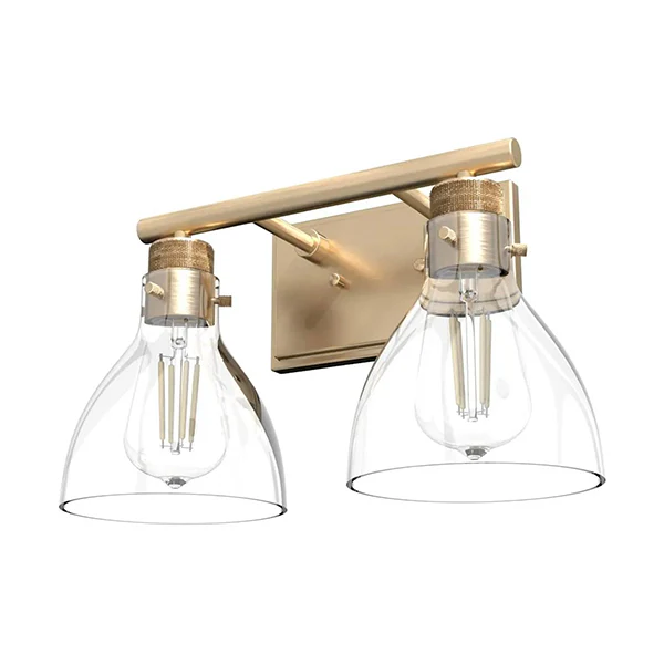 Van Nuys 2-Light Bathroom Vanity Light, Alturas Gold