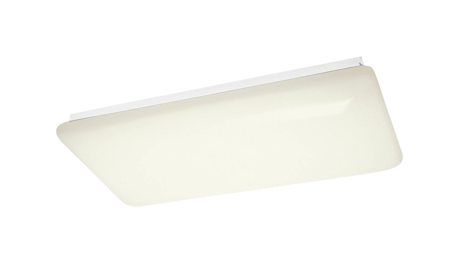 LED Light Fixture, 10 in Width, 3 in Height, White