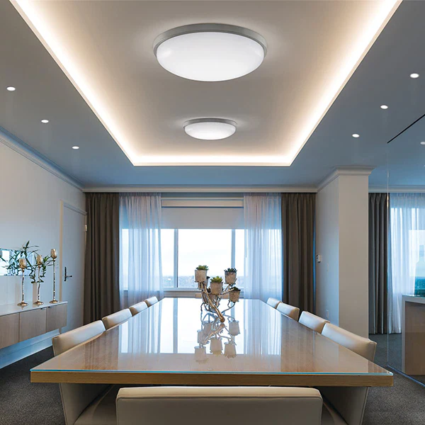 Ceiling Space Ceiling Light Flush Mount 3000k 1860 Lumens, Brushed Nickel - Image 3