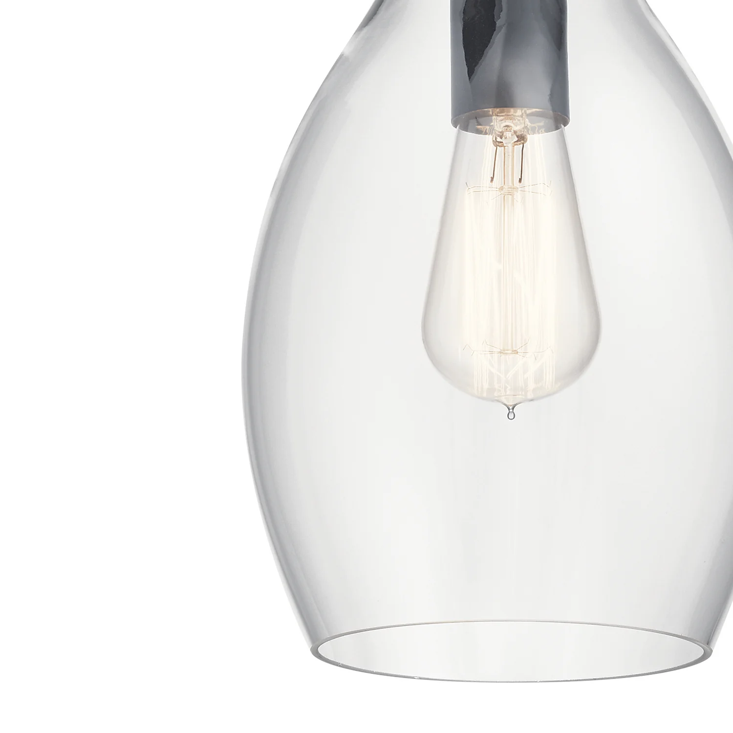 Everly 1-Light 7 in Diameter Pendant, Black - Image 4