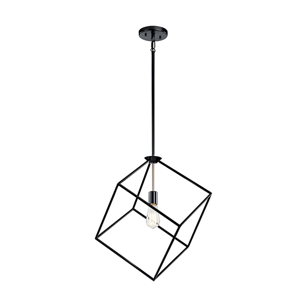 Cartone 1-Light Pendant, Black