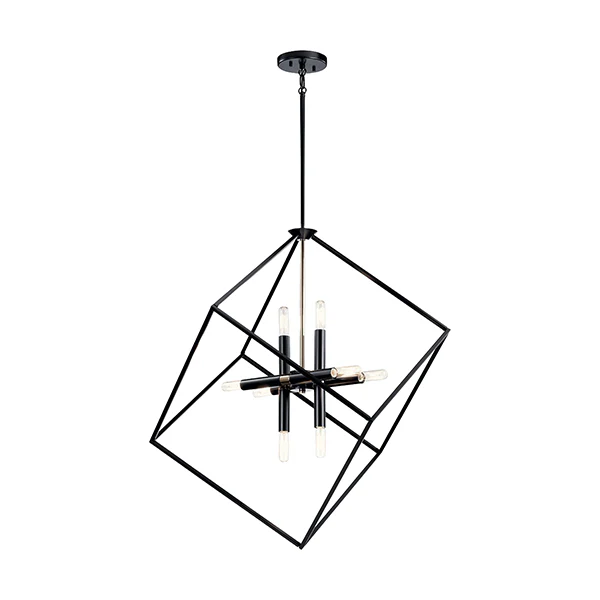 Cartone 8-Light Pendant, Black