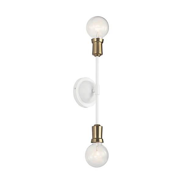 Armstrong 2-Light Wall Sconce, White - Image 2