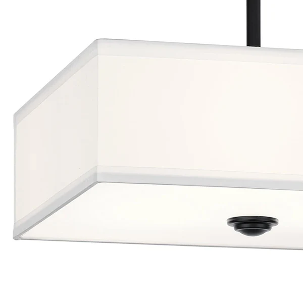 Shailene 3-Light Semi-Flush Mount Ceiling Light, Black - Image 2
