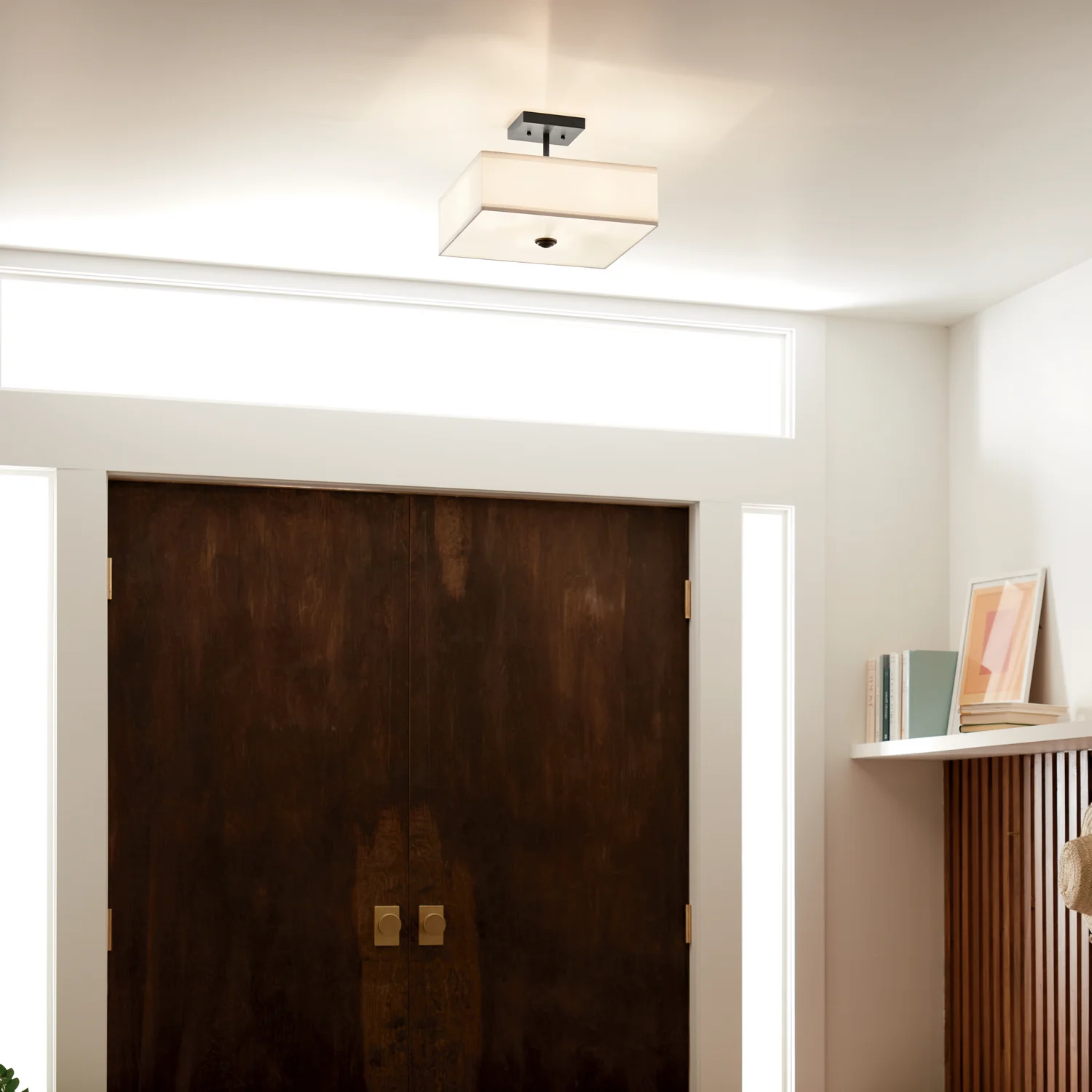 Shailene 3-Light Semi-Flush Mount Ceiling Light, Black - Image 5