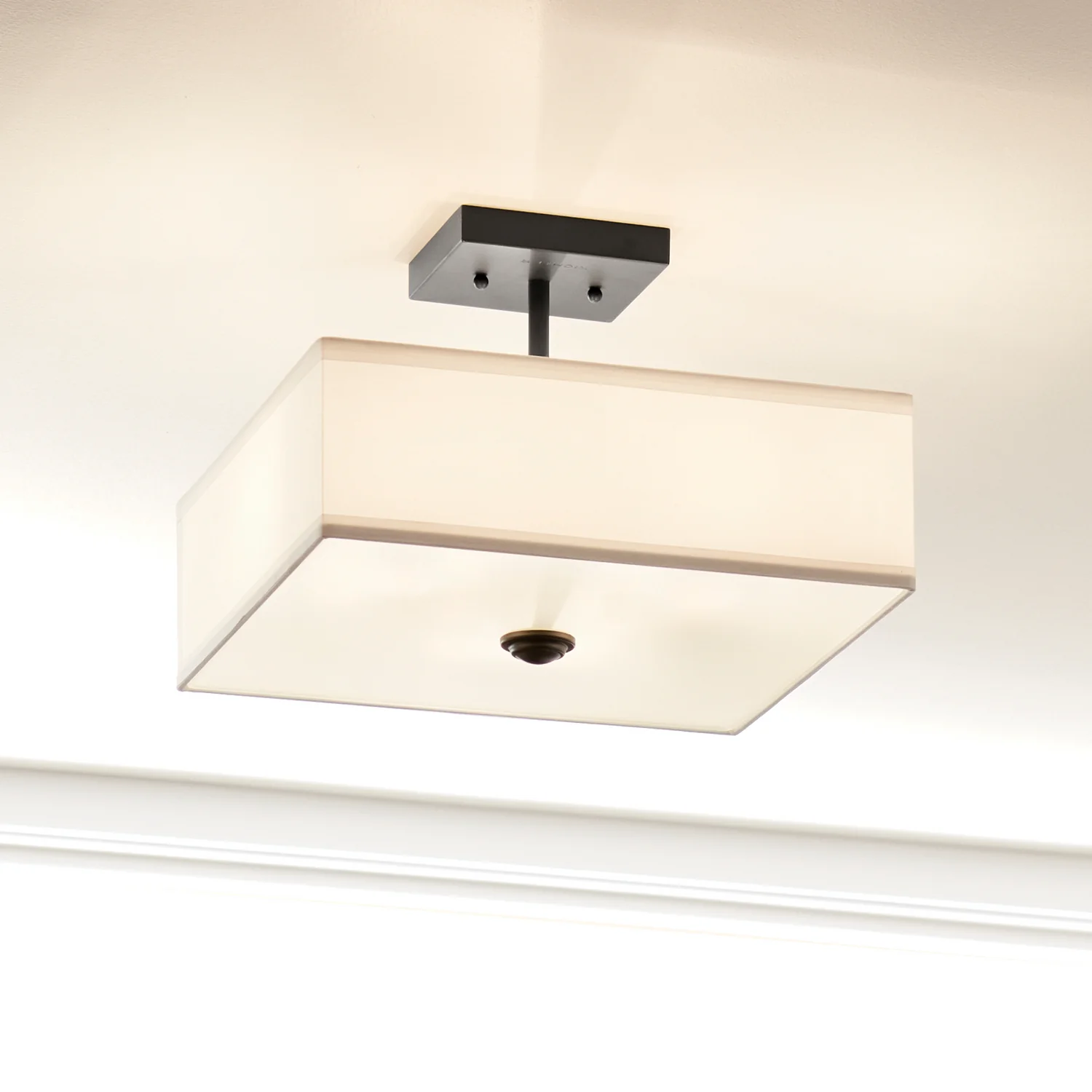 Shailene 3-Light Semi-Flush Mount Ceiling Light, Black - Image 6