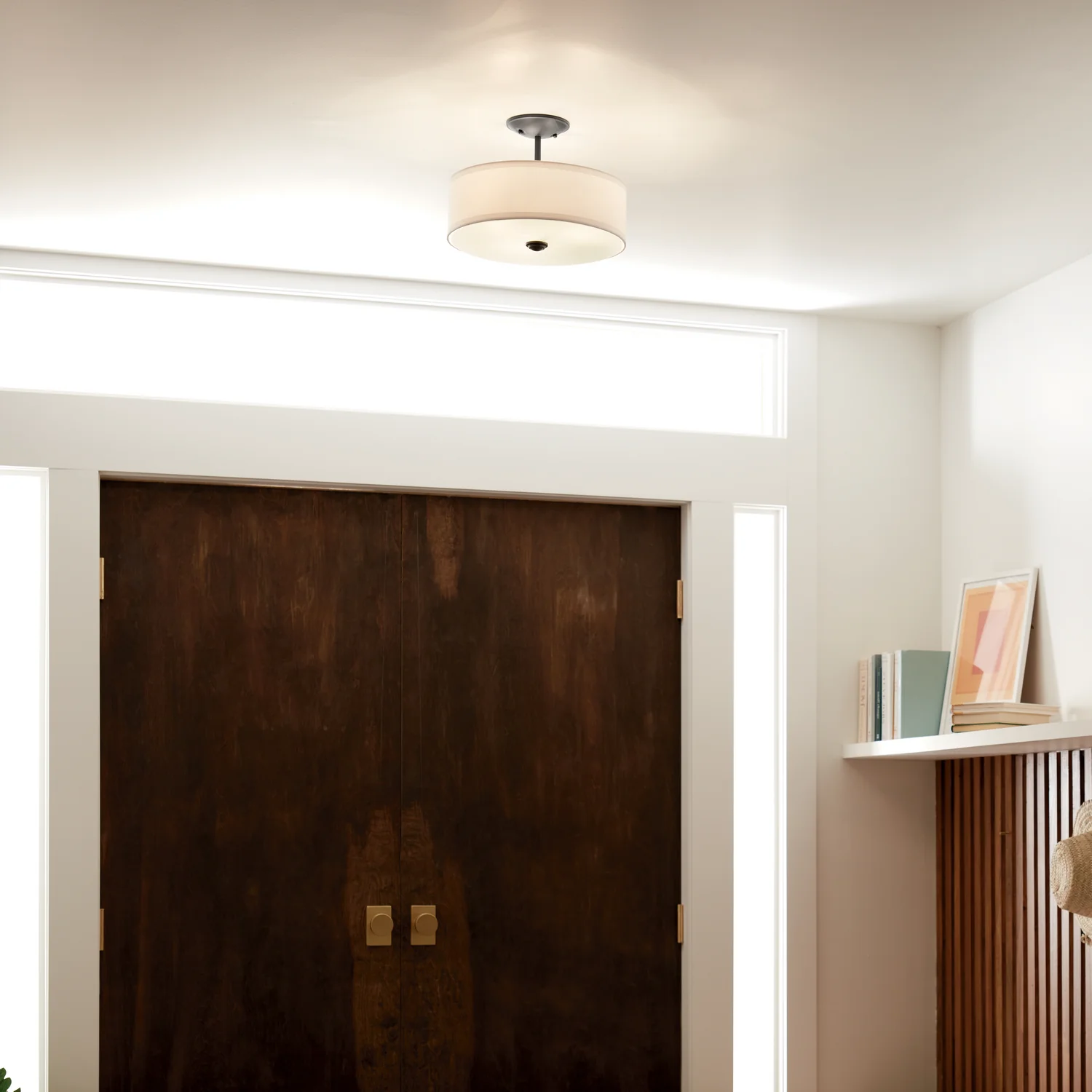 Shailene 3-Light Semi-Flush Mount Ceiling Light, Black - Image 5