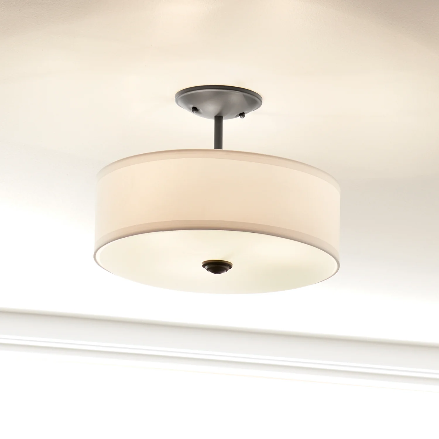 Shailene 3-Light Semi-Flush Mount Ceiling Light, Black - Image 6