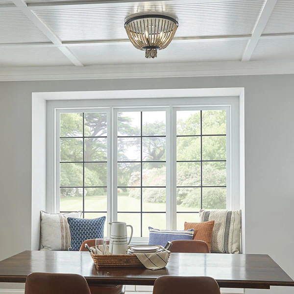 Brisbane Ceiling Light Flush Mount 5-Light, Distressed Black - Image 3