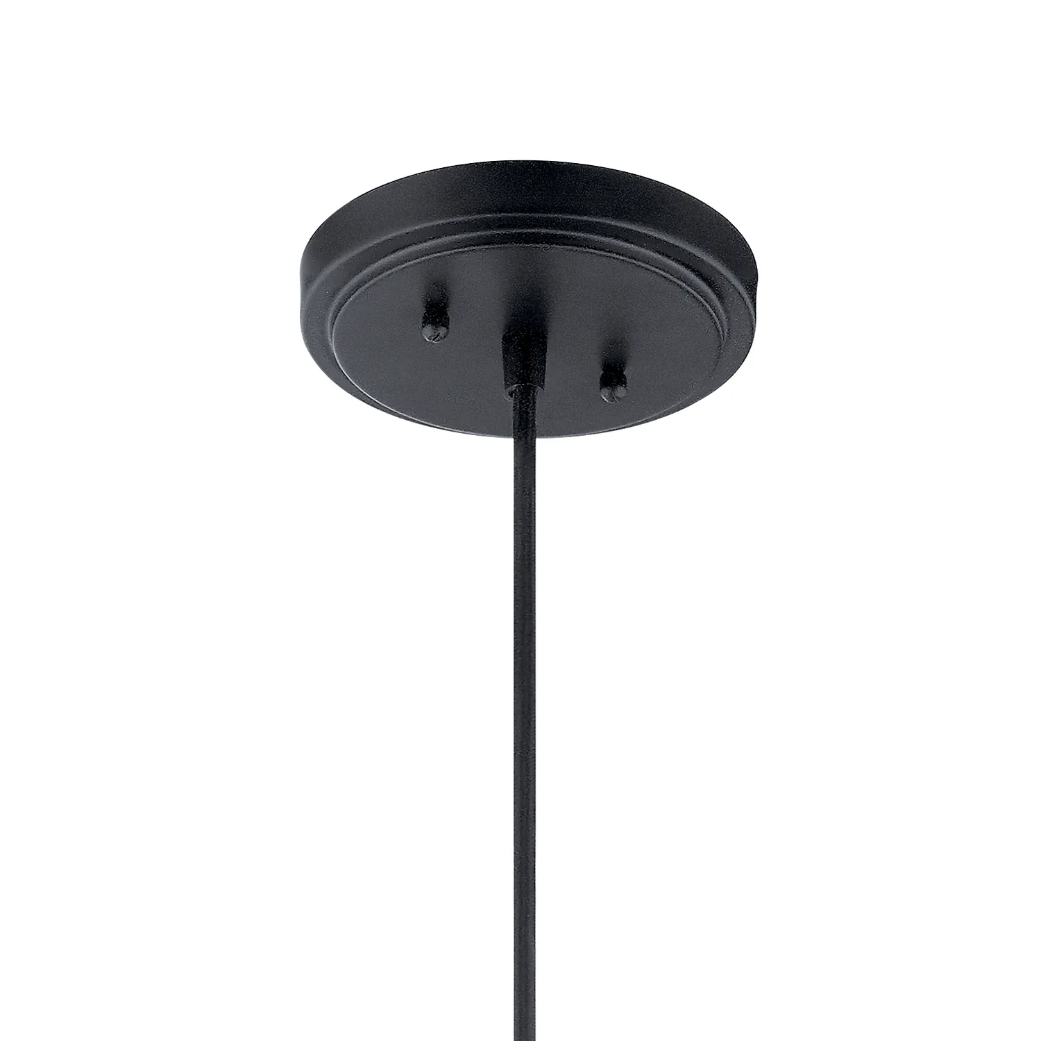 Zailey 1-Light Pendant with Metal Dome Shade, Black - Image 3