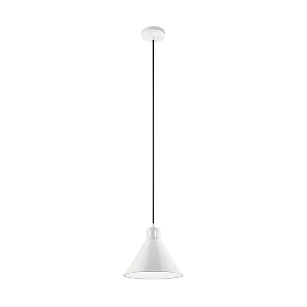 Zailey 1-Light Pendant, White