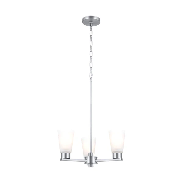 Stamos 3-Light 1-Tier Chandelier, Brushed Nickel