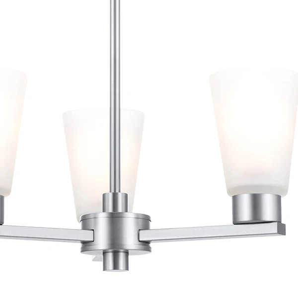 Stamos 3-Light 1-Tier Chandelier, Brushed Nickel - Image 2