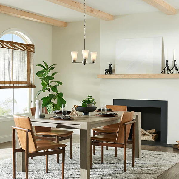 Stamos 3-Light 1-Tier Chandelier, Brushed Nickel - Image 3