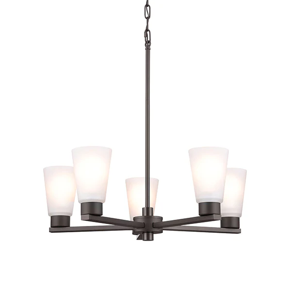 Stamos 5-Light 1-Tier Chandelier, Olde Bronze - Image 2