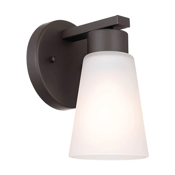 Stamos 1-Light 8 in Wall Sconce, Oil Rubbed Bronze