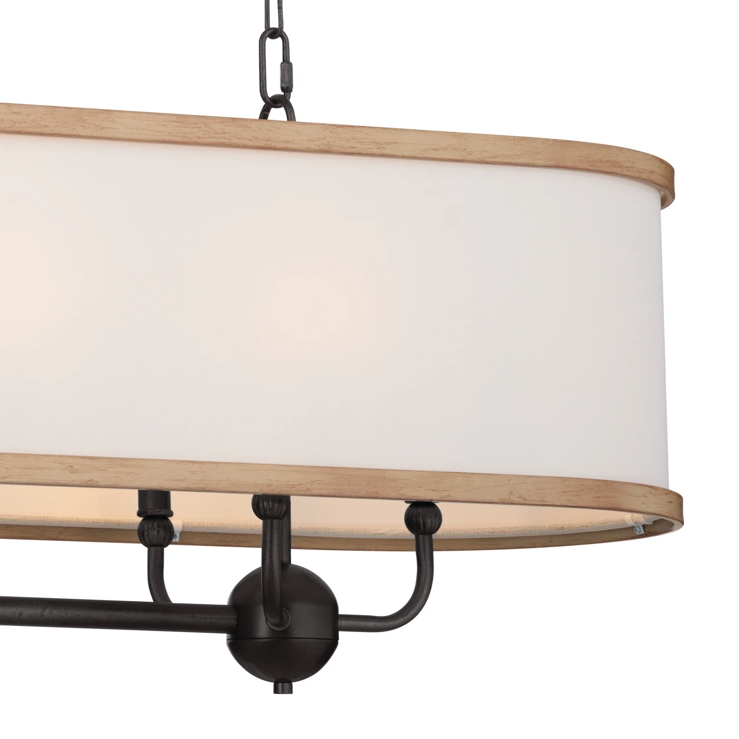 Heddle 8-Light Linear Chandelier, Anvil Iron - Image 3
