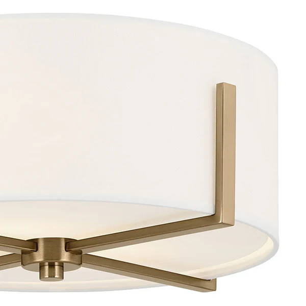 Malen Ceiling Light Flush Mount 2-Light, Champagne Bronze - Image 2