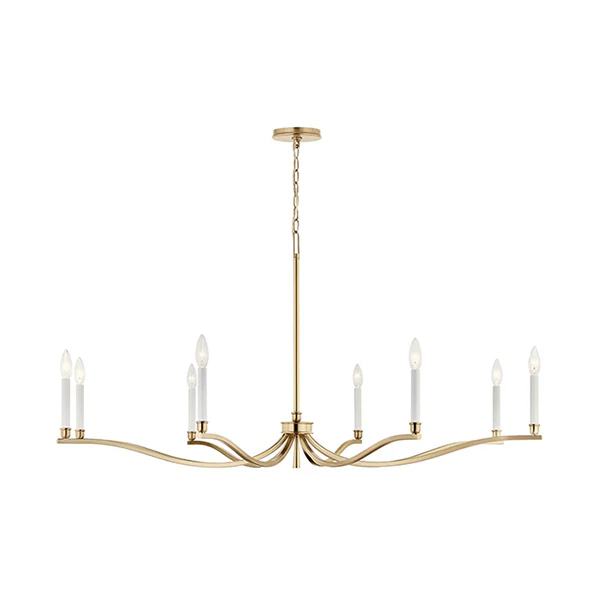 Malene 8-Light 1-Tier Chandelier, Champagne Bronze