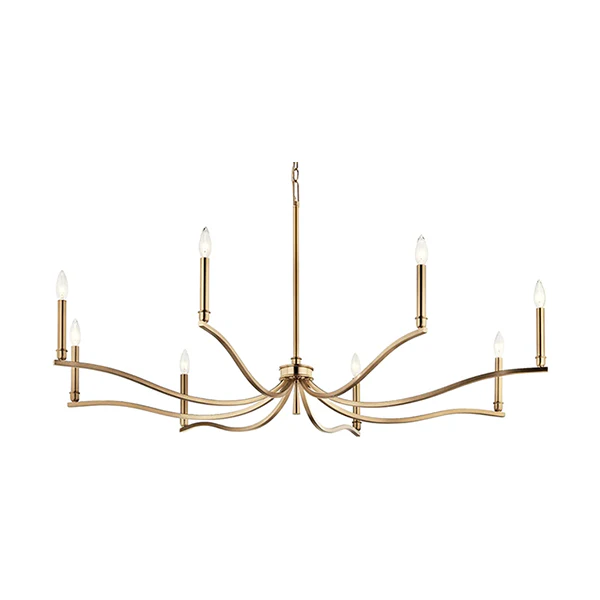 Malene 8-Light 1-Tier Chandelier, Champagne Bronze - Image 2