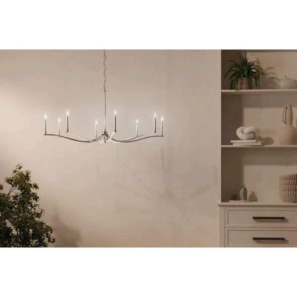 Malene 8-Light 1-Tier Chandelier, Champagne Bronze - Image 3