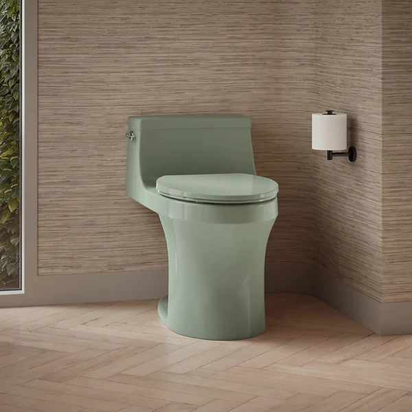 Santa Rosa 1.28 gpf One-Piece Compact Elongated Toilet, White - Image 3