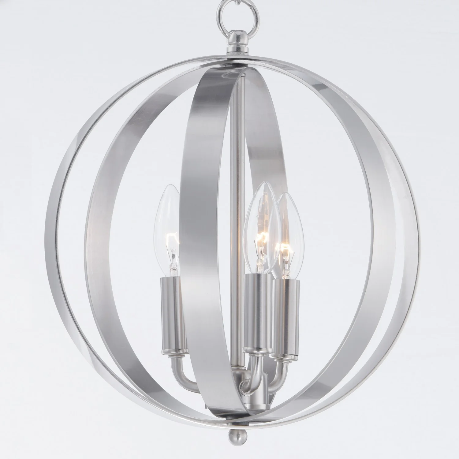 Provident 3-Light Chandelier, Satin Nickel - Image 2