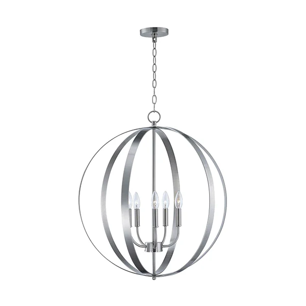 Provident 5-Light Chandelier, Satin Nickel
