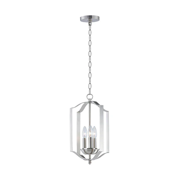Provident 3-Light Pendant, Satin Nickel