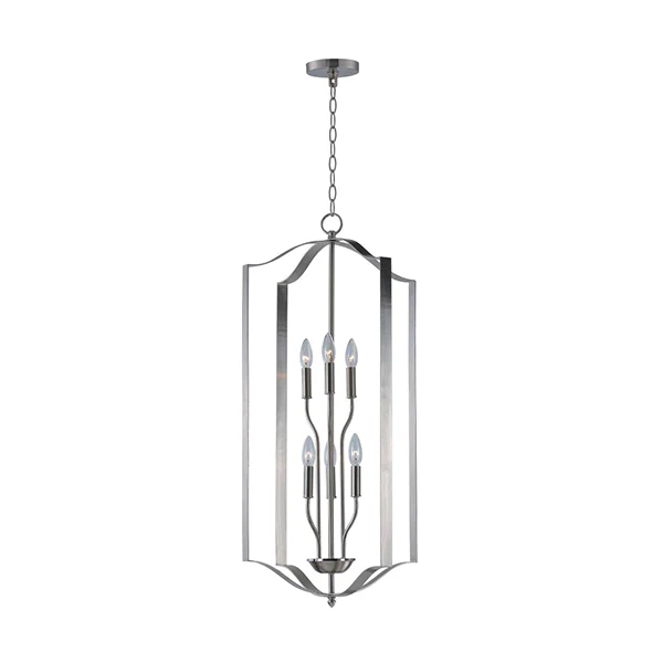 Provident 6-Light Pendant, Satin Nickel