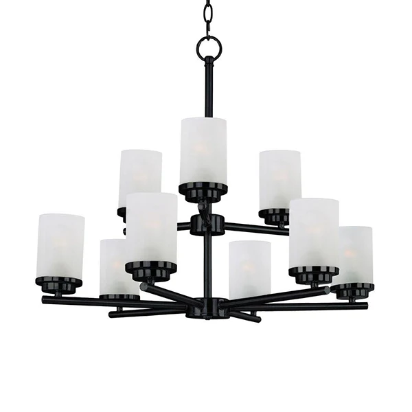 Corona 9-Light Chandelier, Black