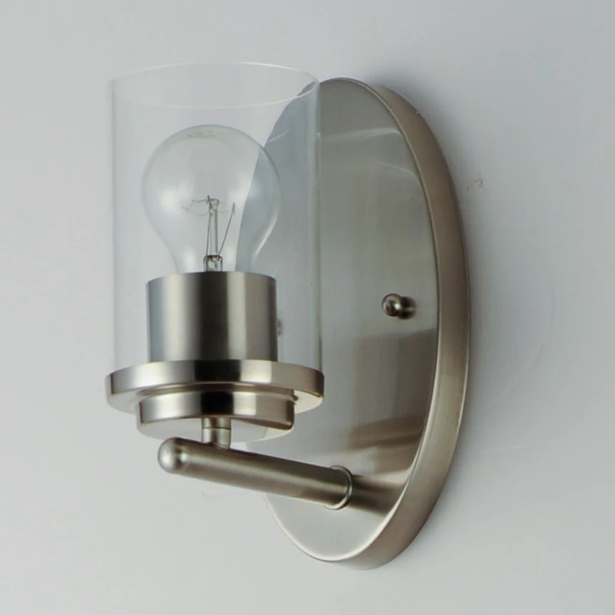 Corona 1-Light 4-1/2 in Bathroom Vanity Light, Satin Nickel - Image 2