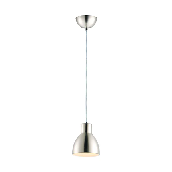 Cora 1-Light Pendant, Satin Nickel