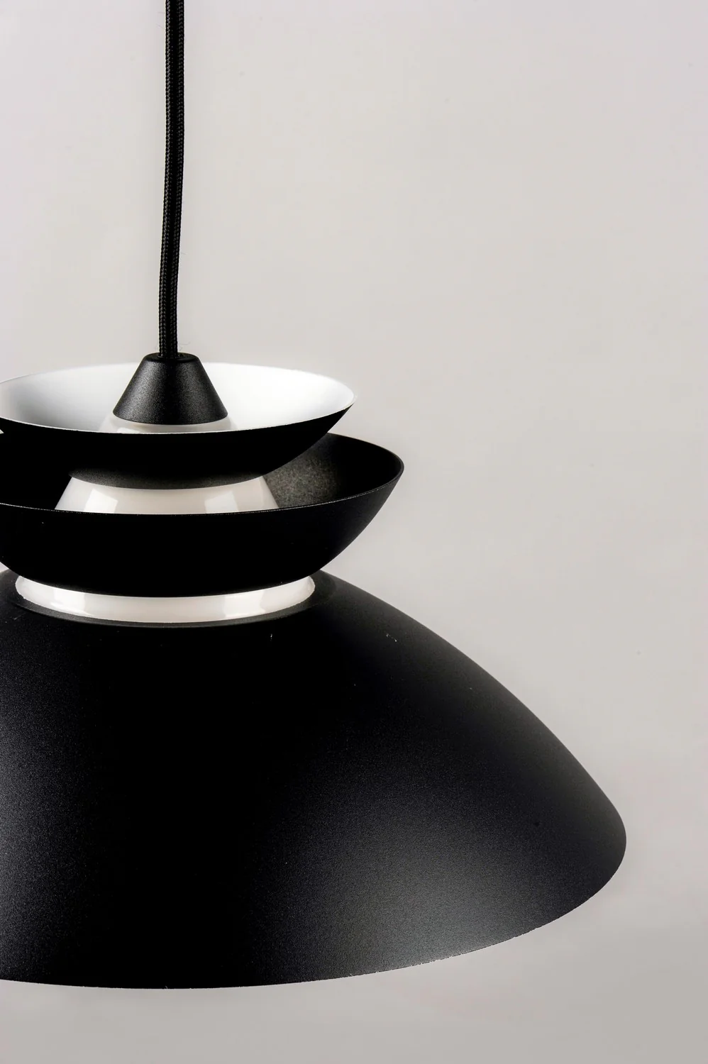 Nordic 1-Light Pendant, White/Black - Image 2