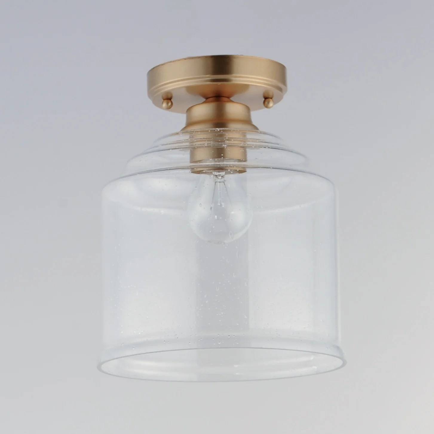 Acadia 1-Light Semi-Flush Mount Ceiling Light, Oil Rubbed Bronze - Image 4