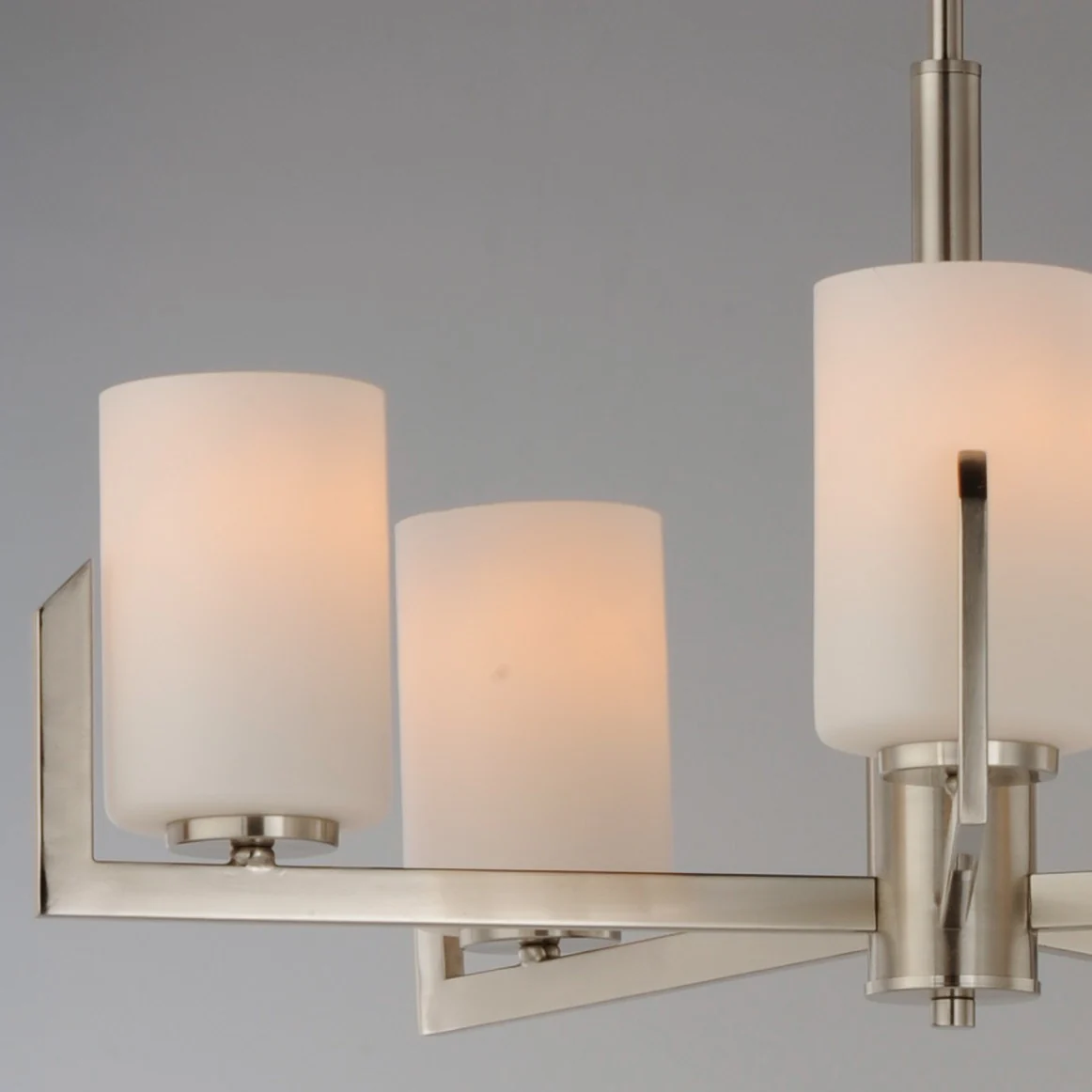 Dart 5-Light 26 in Chandelier Ceiling Light, Satin Nickel - Image 3
