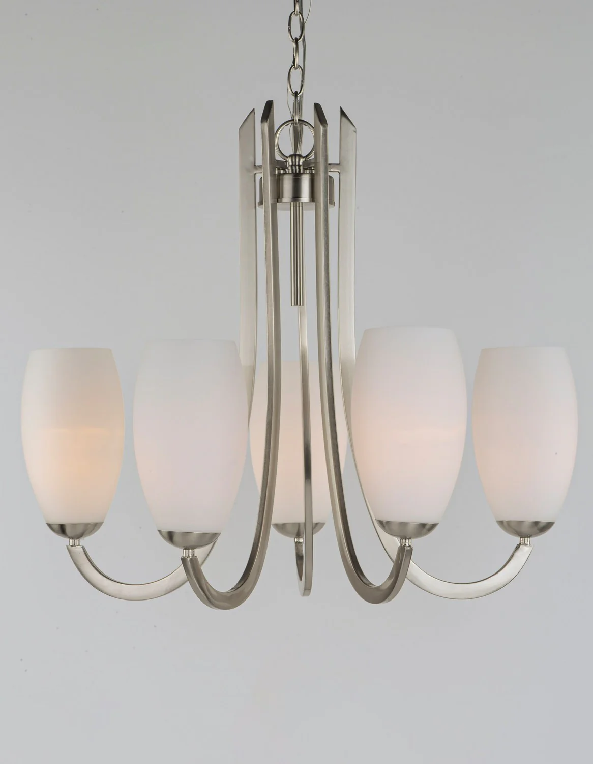 Taylor 5-Light 27.5 in Chandelier Ceiling Light, Satin Nickel - Image 2