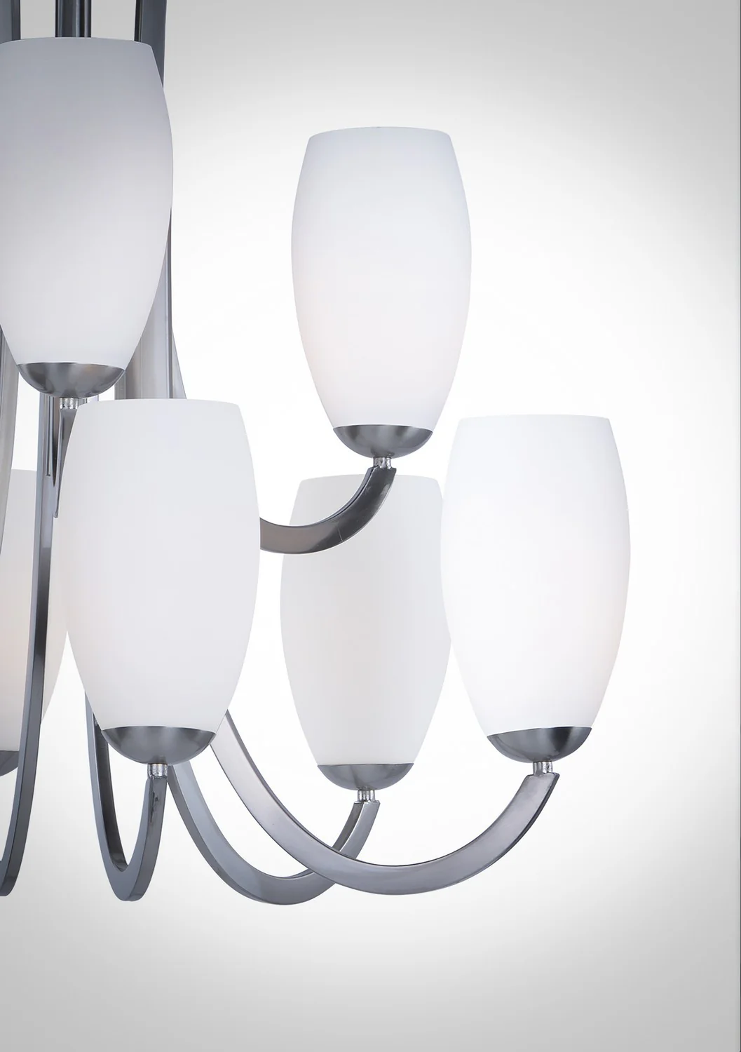 Taylor 9-Light 31.5 in Chandelier Ceiling Light, Satin Nickel - Image 3