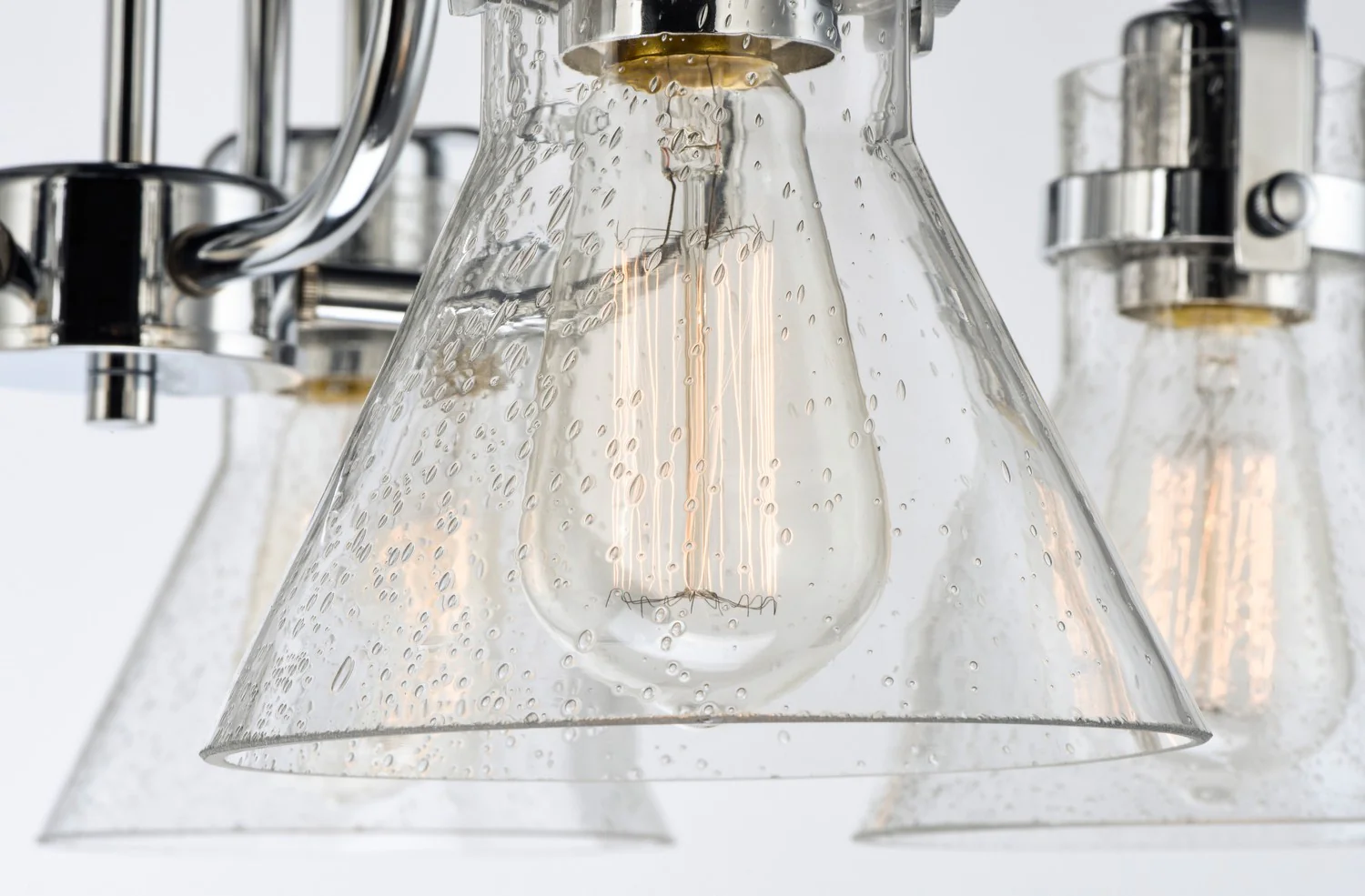 Seafarer 3-Light 22 in Single-Tier Chandelier Ceiling Light in Without Bulb, Polished Chrome - Image 2