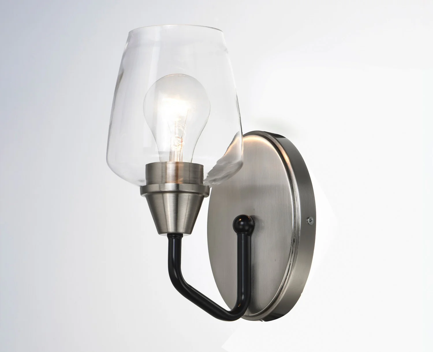 Goblet Light Multiple Finishes Transitional Wall Sconce, Satin Nickel - Image 4