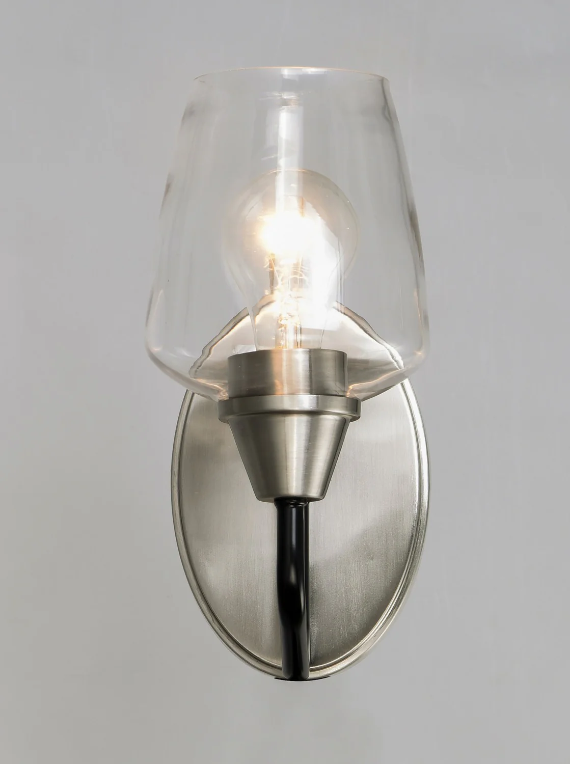 Goblet Light Multiple Finishes Transitional Wall Sconce, Satin Nickel - Image 5