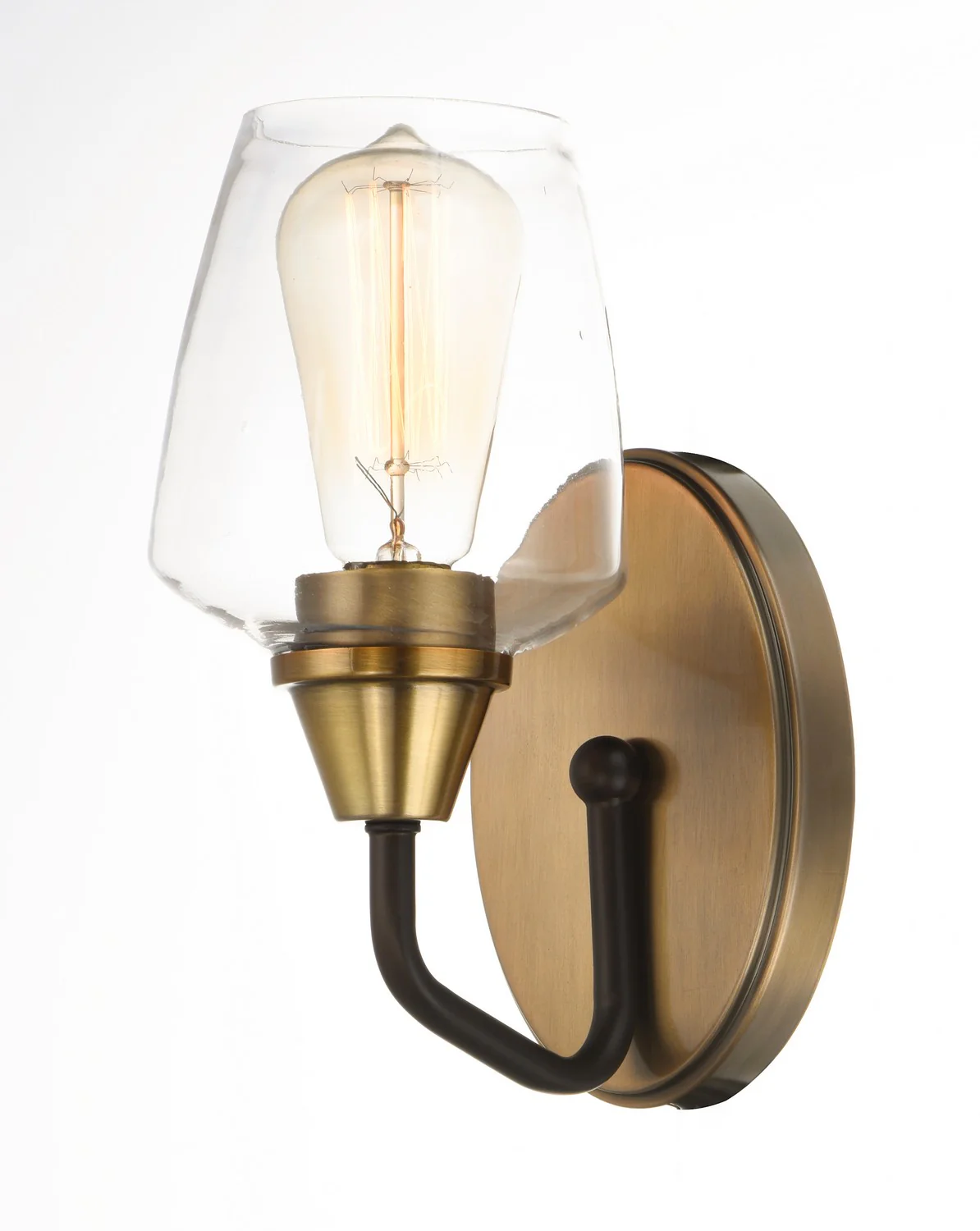 Goblet 1-Light 5 in Wall Sconce, Bronze/Antique Brass - Image 4