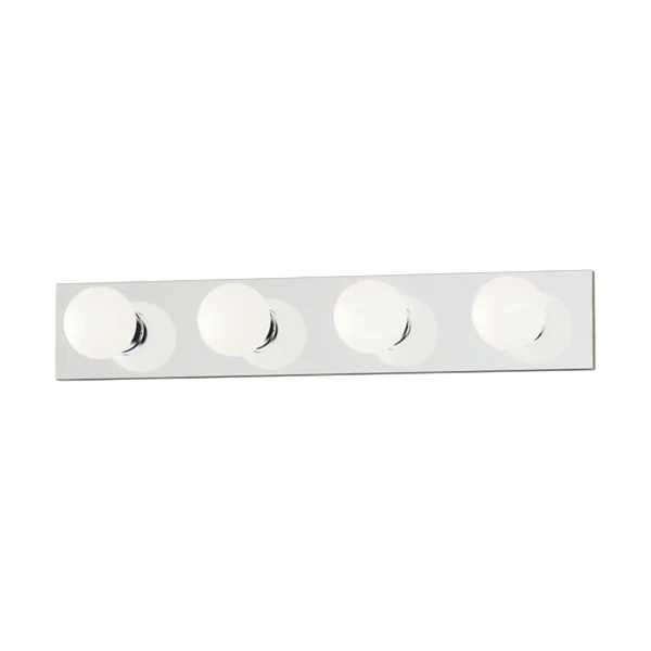 Essentials 445X 4-Light Bathroom Vanity Light, Polished Chrome