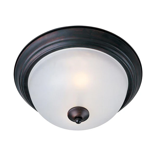 Essentials 2-Light Flush Mount, Oil Rubbed Bronze