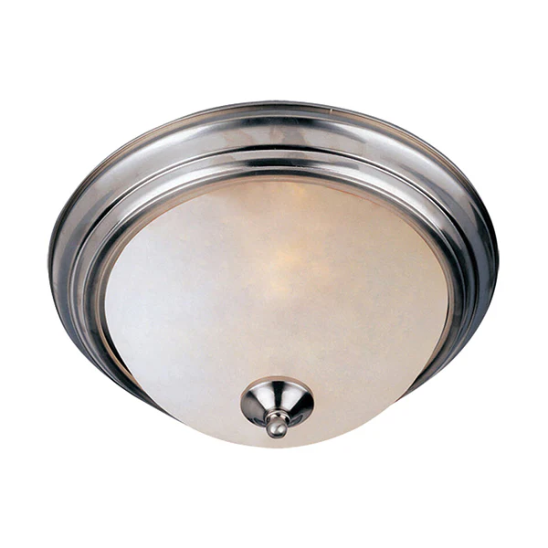 Essentials 2-Light Flush Mount, Satin Nickel