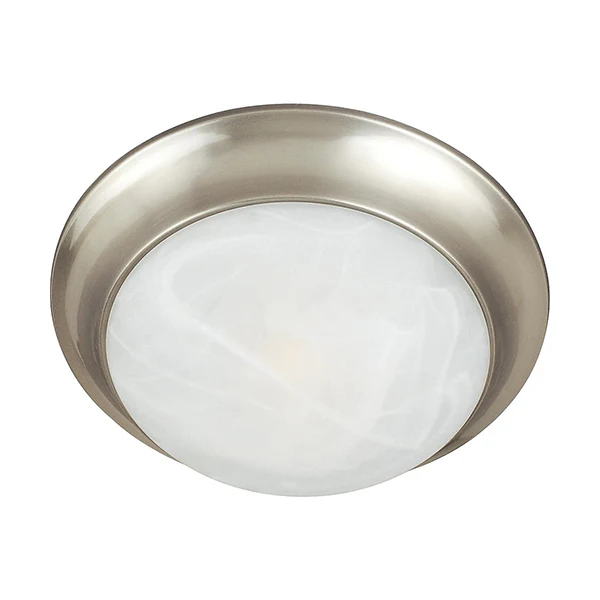 Essentials 16 in, 3-Light Flush Mount, Satin Nickel