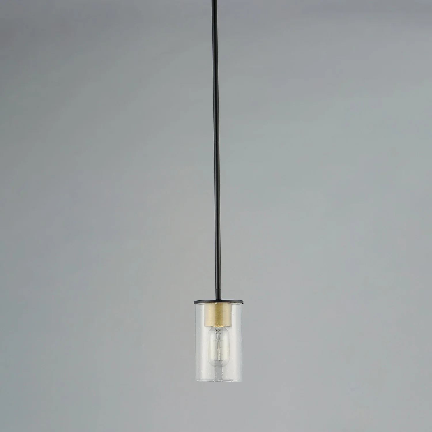 1-Light Sleek Mini Pendant, 91840CDABBK, Black - Image 2
