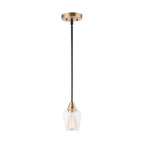 Goblet 1-Light Pendant, Bronze/Antique Brass