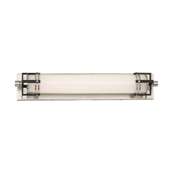 Bath Art 24 in Bathroom Vanity Light, Brushed Nickel/Black