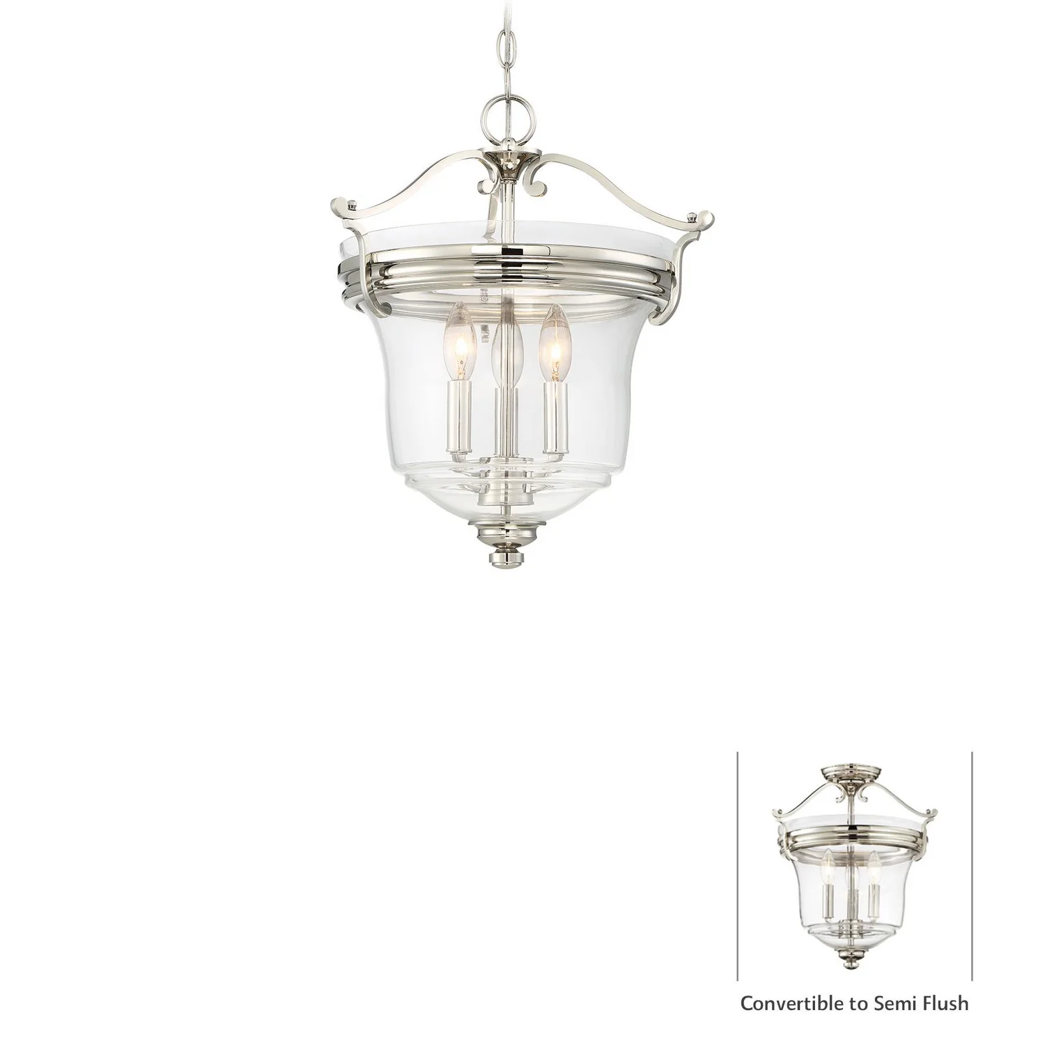 3-Light 60W FX Field Pendant, Oil Rubbed Bronze - Image 2